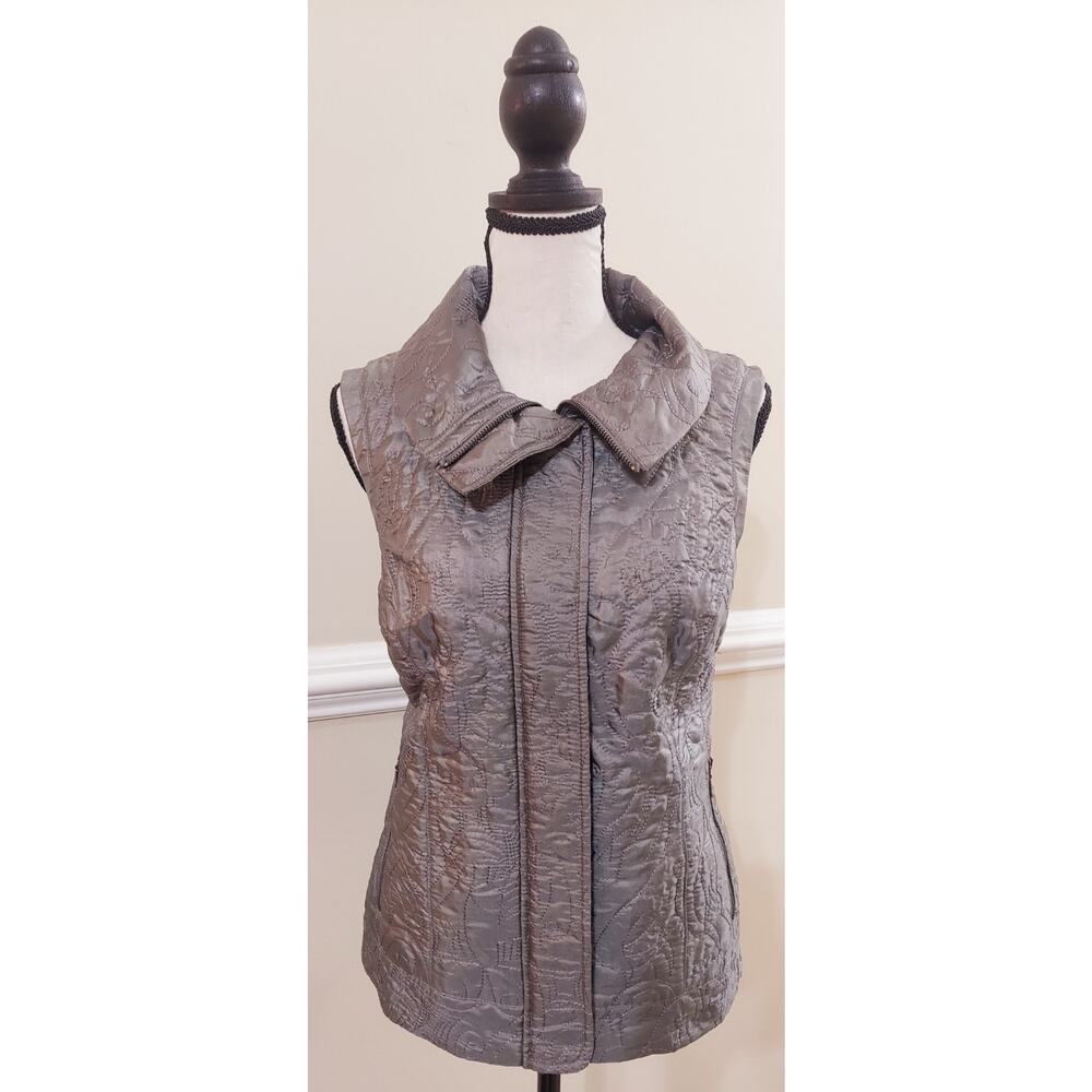 Zynergy Chicos One-Sided Quilted Vest, Size 0 Beautiful!